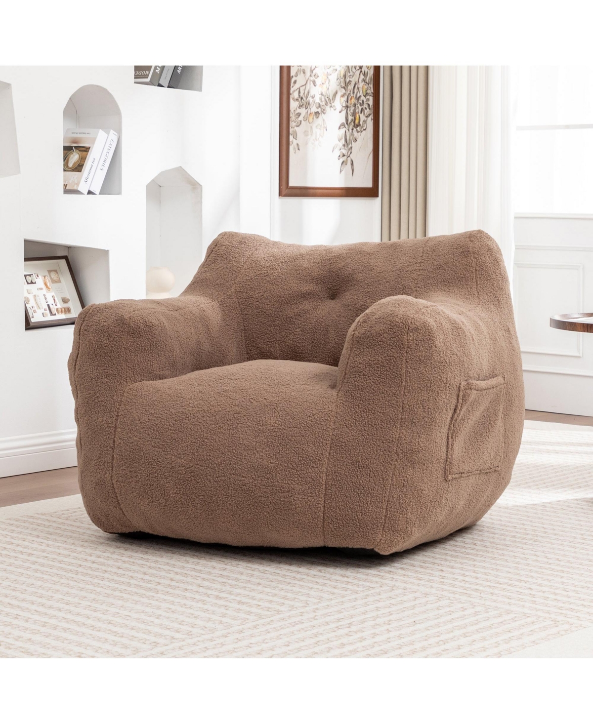 Boyel Living Giant Bean Bag Chair with Armrests Comfy Sofa for Adults