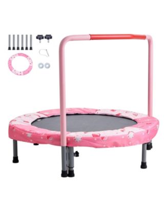 Kids Trampoline, 36", Foldable Indoor/Outdoor Mini Rebounder w/ Handle, for Ages 3+