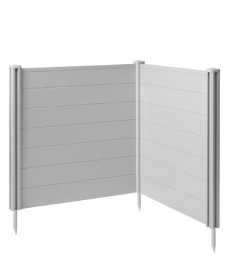 42" x 42" Privacy Screen - Outdoor Vinyl Fence Panel Enclosure for AC / Trash Bins / Pool Equipment