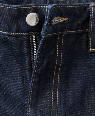 Women's Seam Detail Straight-Leg Jeans