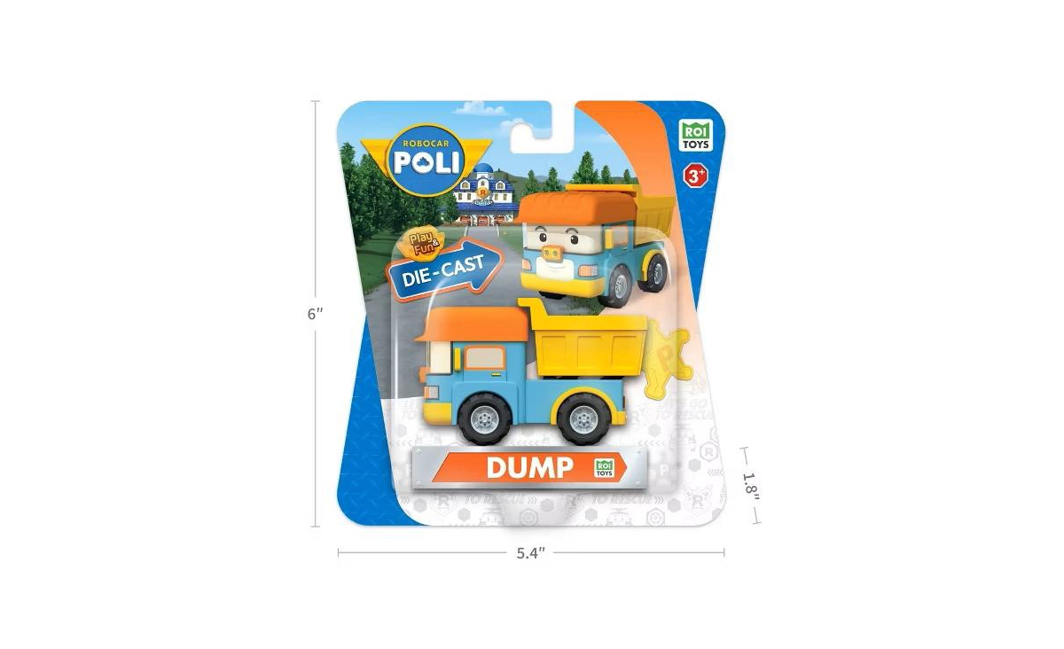 Robocar Poli Dump Truck Toy for Toddlers (Ages 1+)