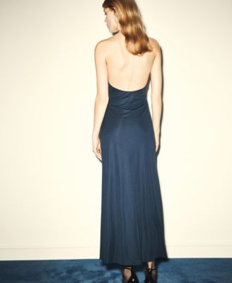 Women's Choker Collar Fine Knit Dress