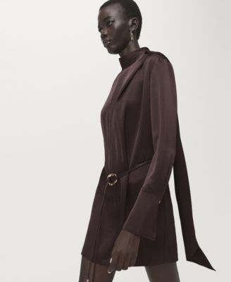 Women's Foulard Satin Dress