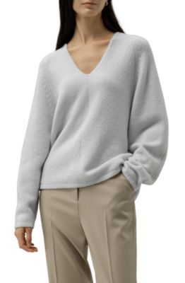 Women's Boucle Knit Silk-Cashmere Sweater
