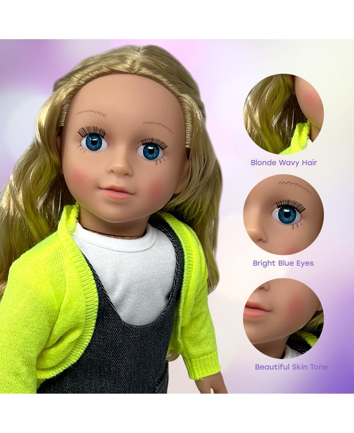 Детская кукла The New York Doll Collection 18" Soft Body Poseable Fashion Doll, Ages 3+ — фото 2
