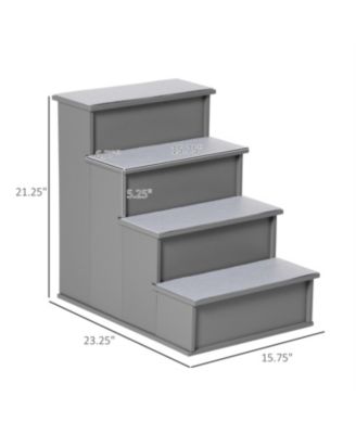 Small Dog Steps Pet Stairs for Bed and Sofa in Grey