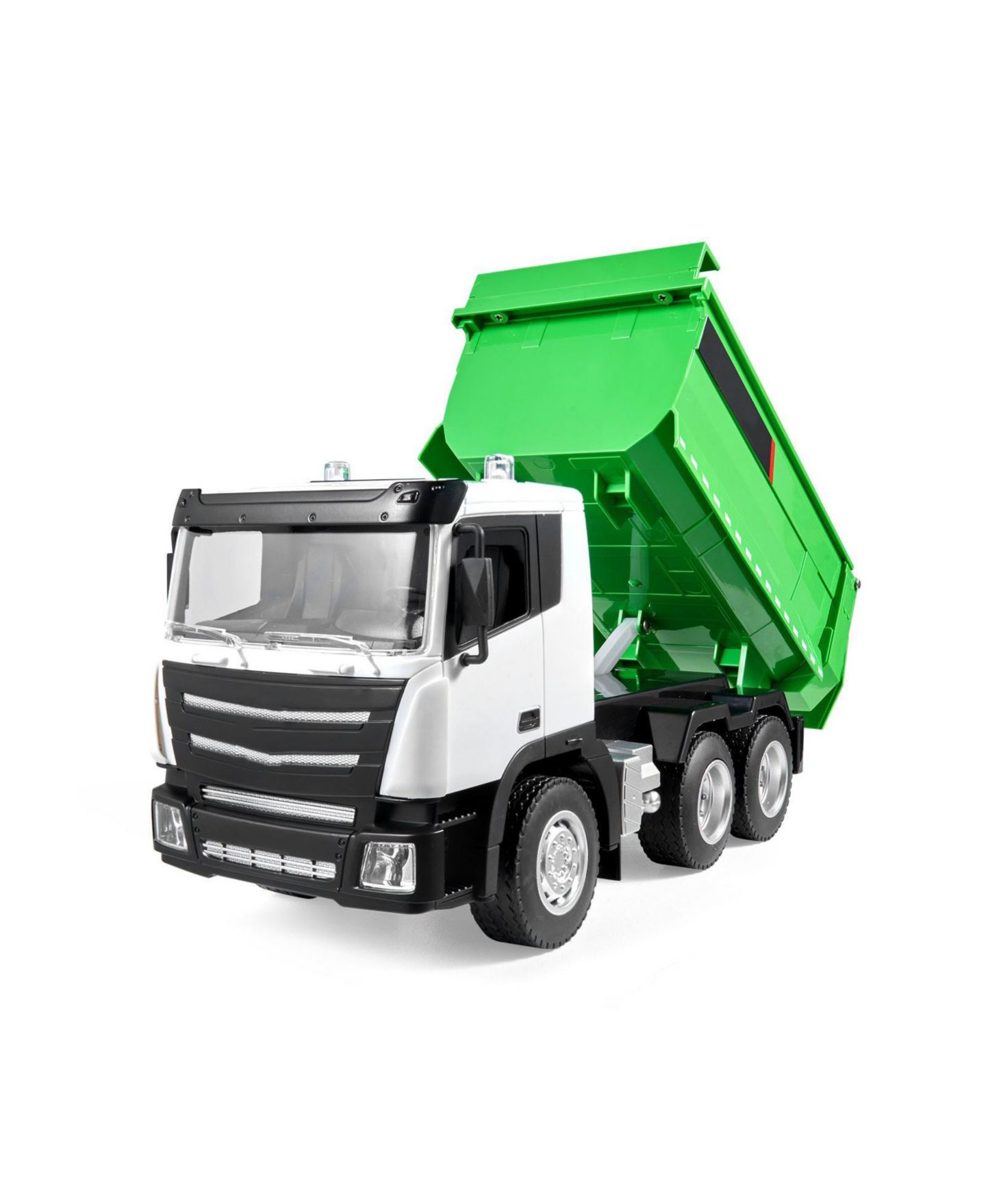 Детская игрушка Slickblue 1:18 Scale 9-Channel Remote Control Dump Truck, цвет: Зелёный / Белый — фото 11