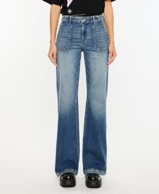 Women's High Rise Wide Flare Jeans
