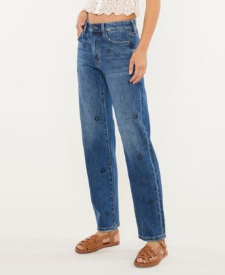 Women's High Rise Straight Jeans