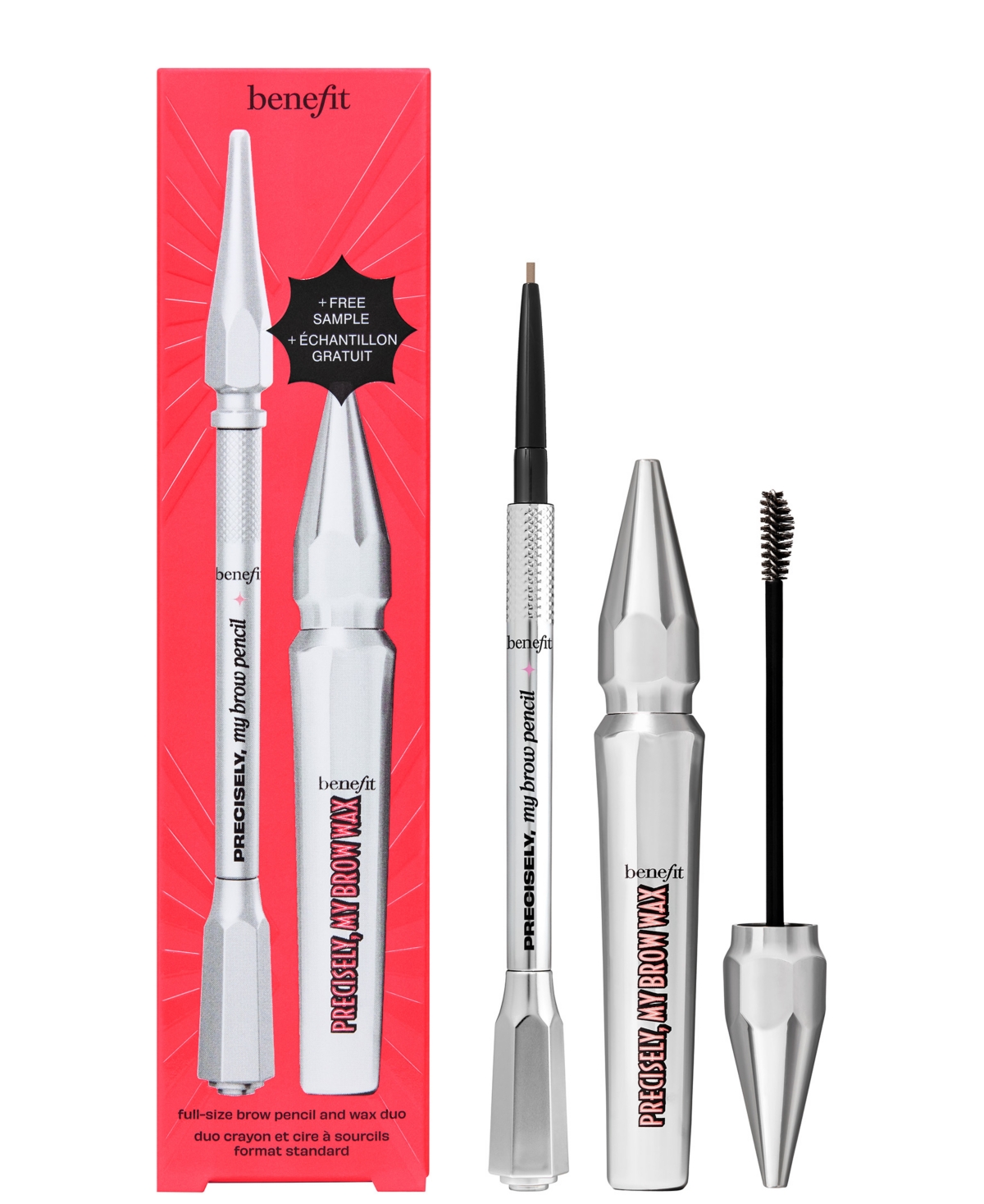 Benefit Cosmetics 3-pc. Precisely Power Up Brow Pencil And Wax Duo Set, Full Size