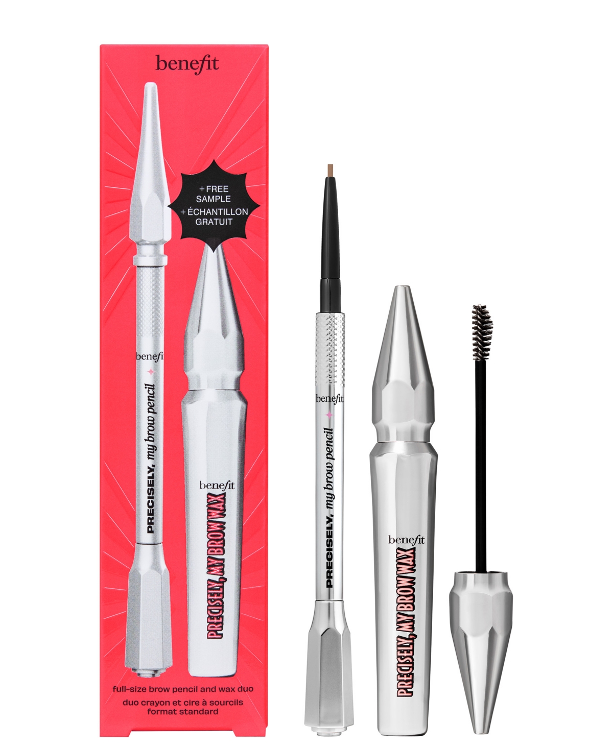 Benefit Cosmetics 3-pc. Precisely Power Up Brow Pencil And Wax Duo Set, Full Size
