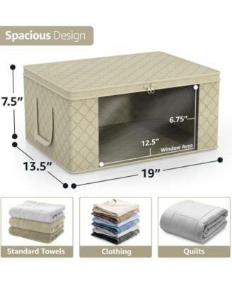 8-Pack Foldable Storage Bag Organizers