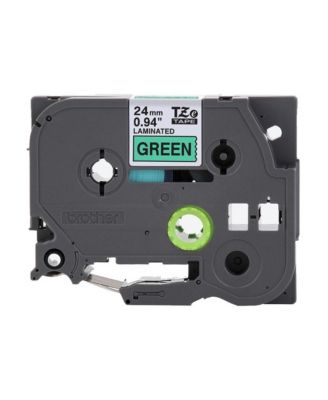 TZE751CS 0.94 in. x 26.2 ft. TZe Laminated Removable Label Tapes - Black on Green