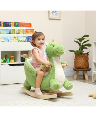 Baby Rocking Horse, Ride Dragon with Realistic Dragon Roar,