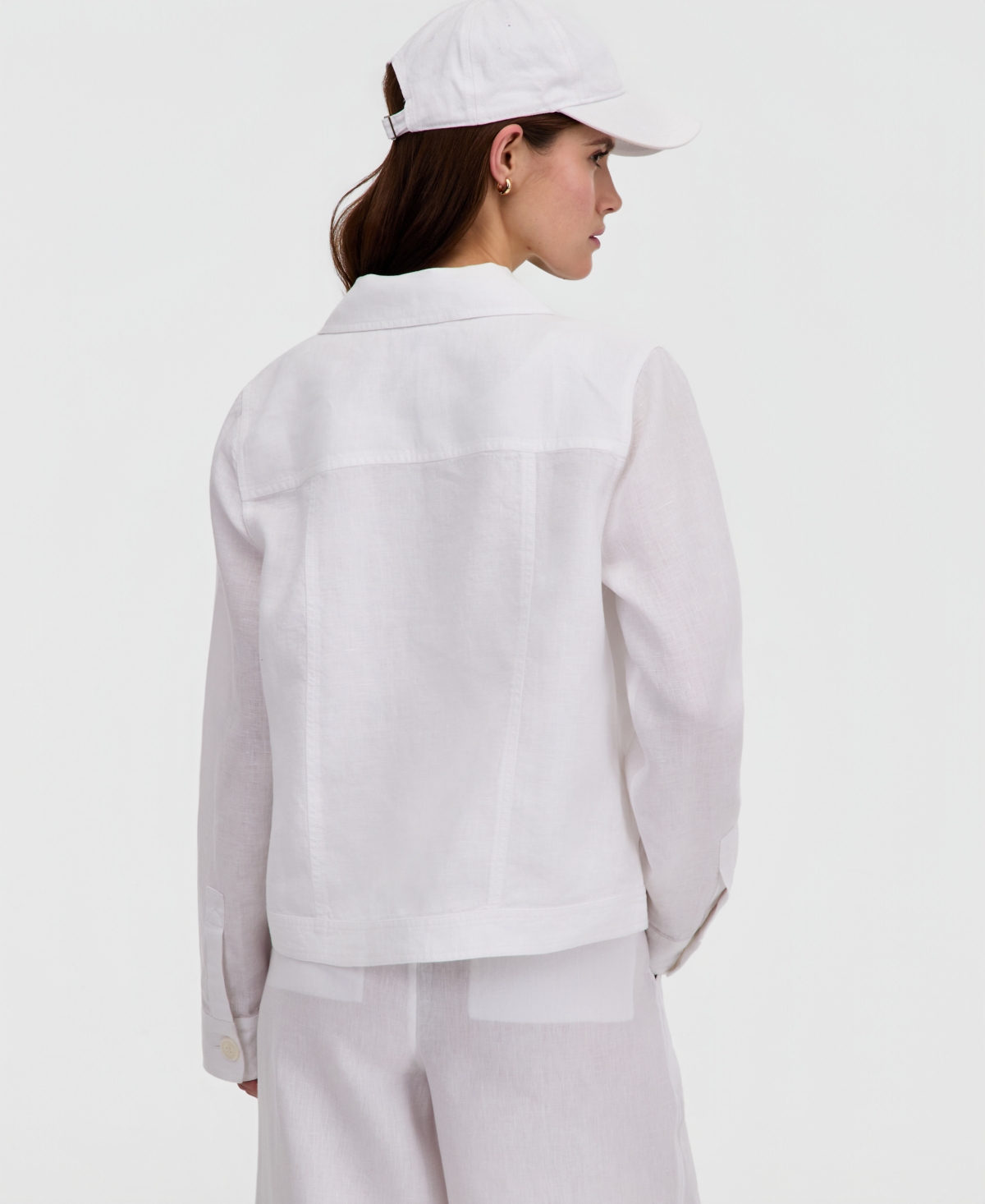 Charter Club Women's Woven Denim Twill Field Jacket, Created for Macy's