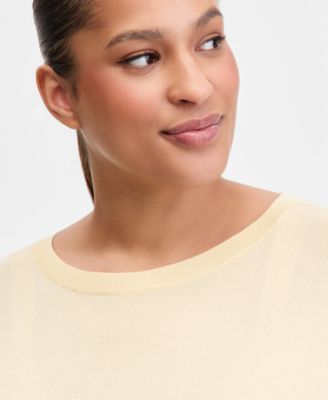 Plus Size Dolman-Sleeve Sweater