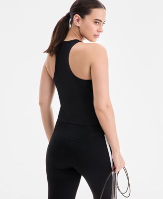 Women's Ribbed High-Neck Tank Top