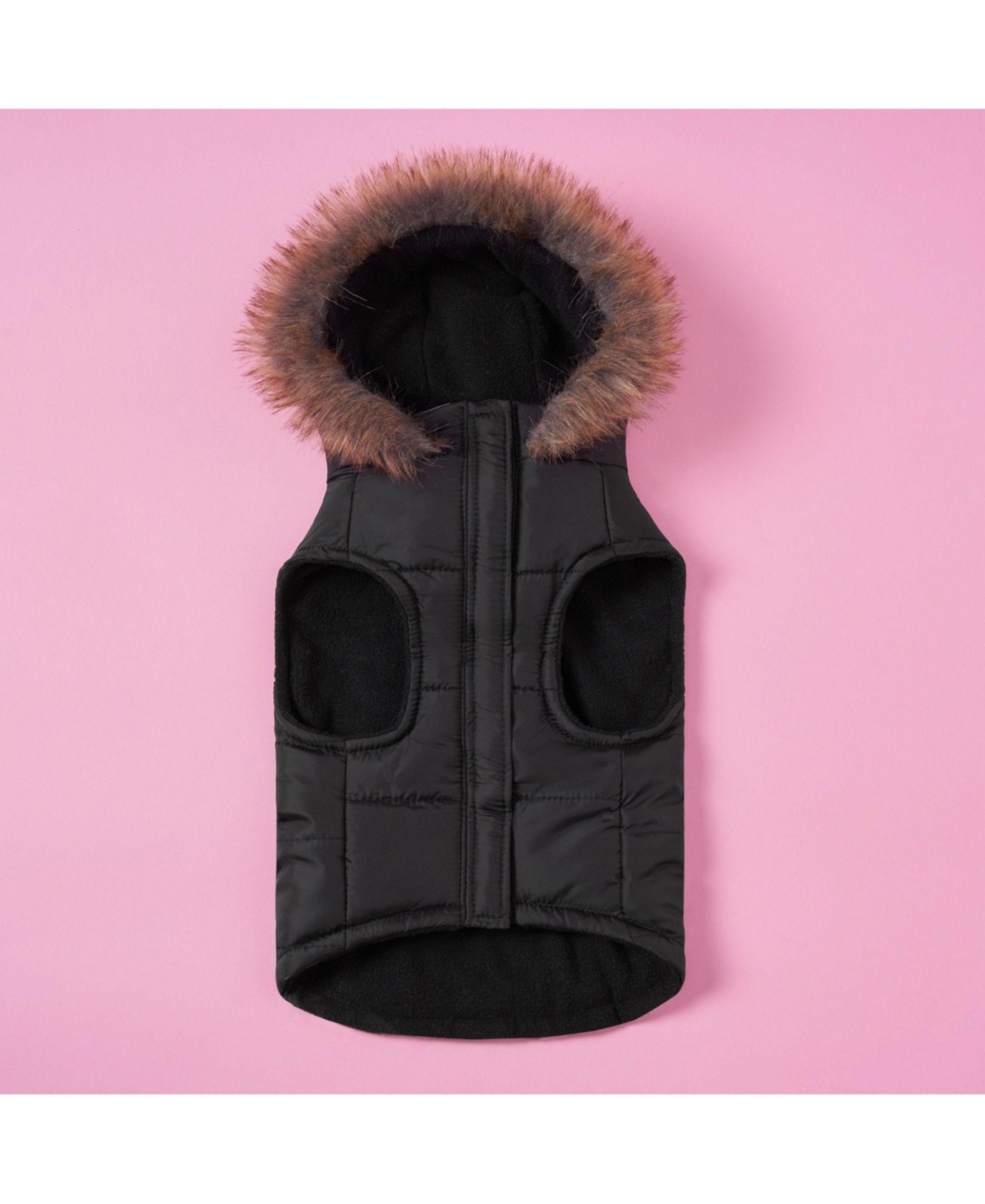 Juicy Couture Faux Fur Hooded Pet Jacket