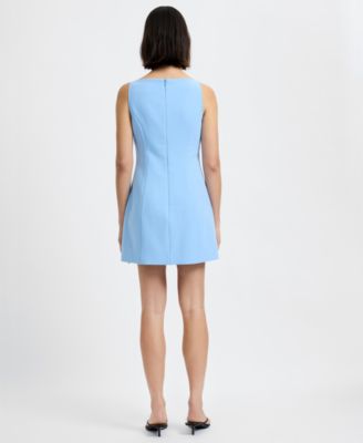 Women's Sleeveless Button-Down Mini Dress