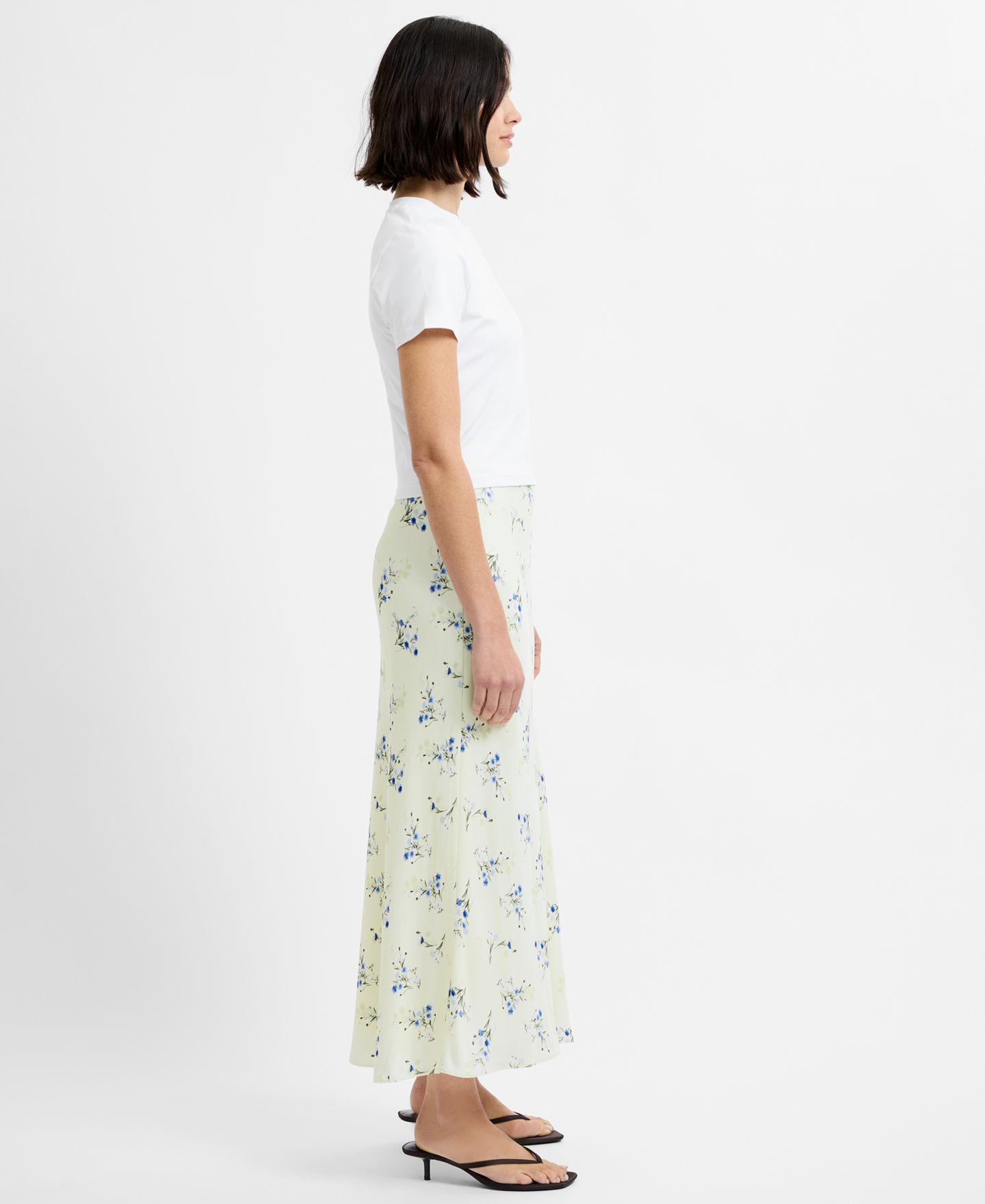 Женская юбка French Connection Elyria Oona Yellow Floral Shift Midi, цвет: Розовый разноцветный — фото 2