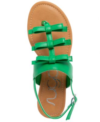 Women's Buckle Round Toe Flat Sandals