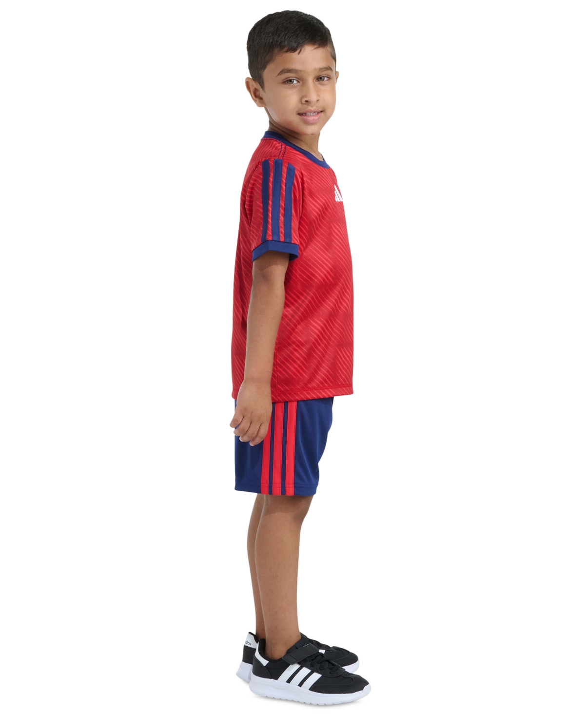 adidas Boys' 2T-7 Printed T-Shirt and Shorts, 2-Piece Set