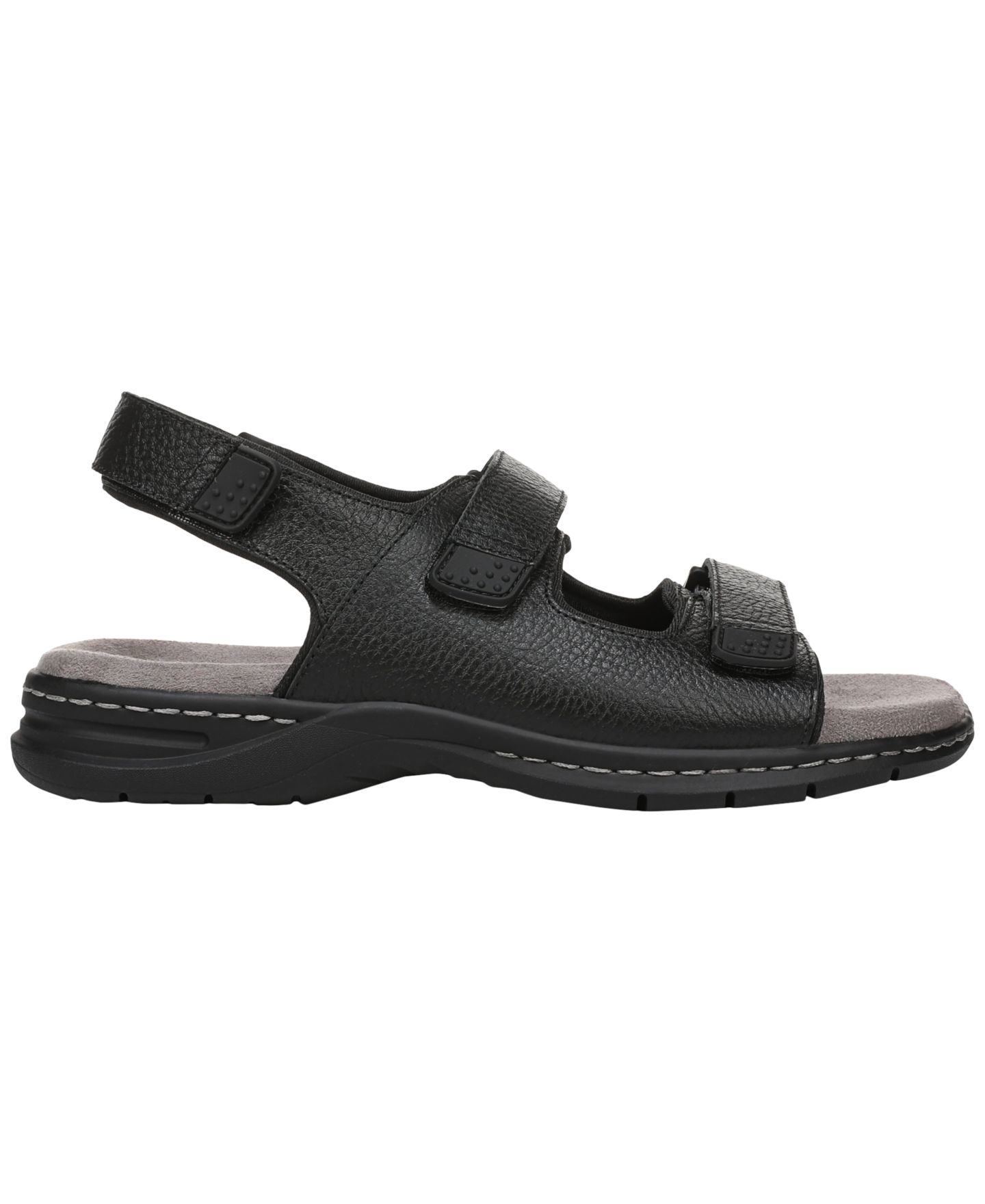 Мужские сандалии Dr. Scholl's Gavin Slingback, цвет: Чёрный кожаный — фото 2