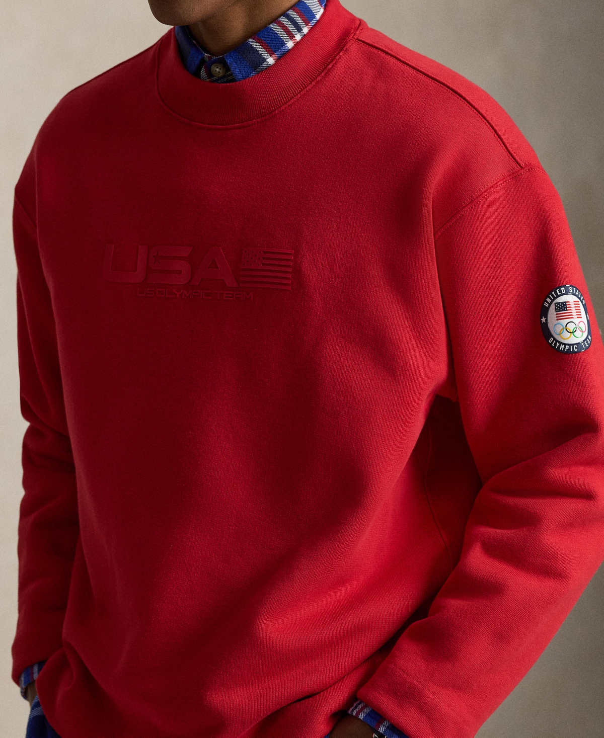 Polo Ralph Lauren Men's Team Usa Mock Neck Sweatshirt