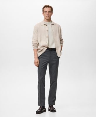 Men's Slim-Fit Flannel Pants