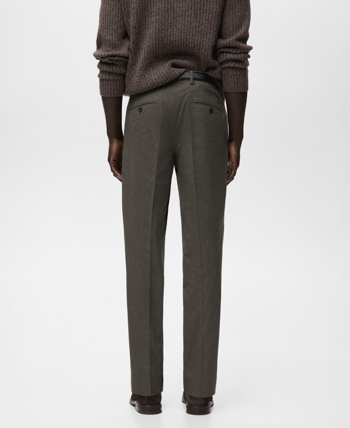 Mango Men's Slim-Fit Flannel Pants