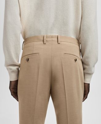 Men's Stretch Fabric Super Slim-Fit Suit Pants