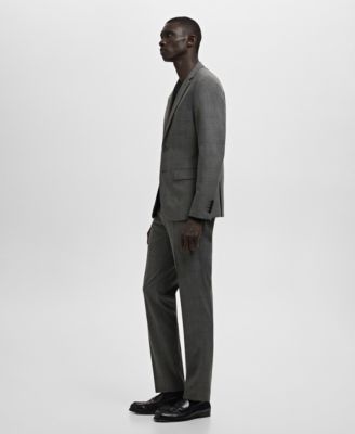 Men's Stretch Fabric Super Slim-Fit Suit Pants