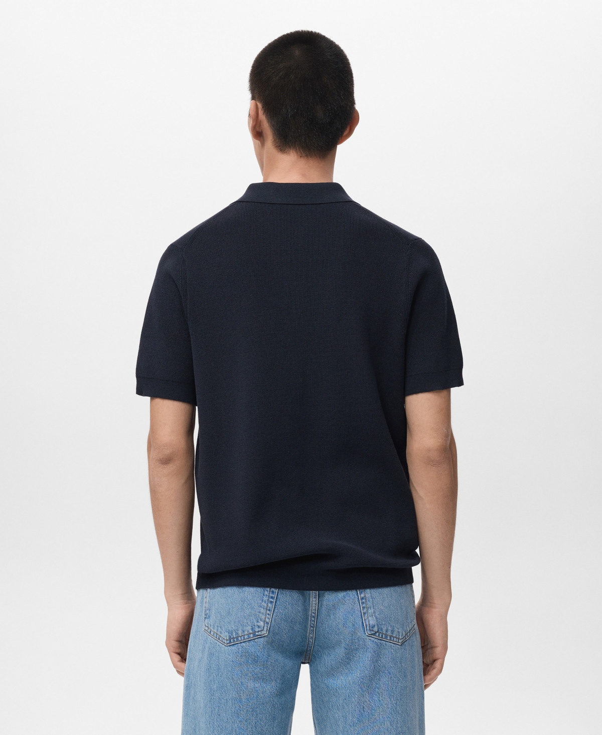 Mango Men's Cotton Knit Shirt