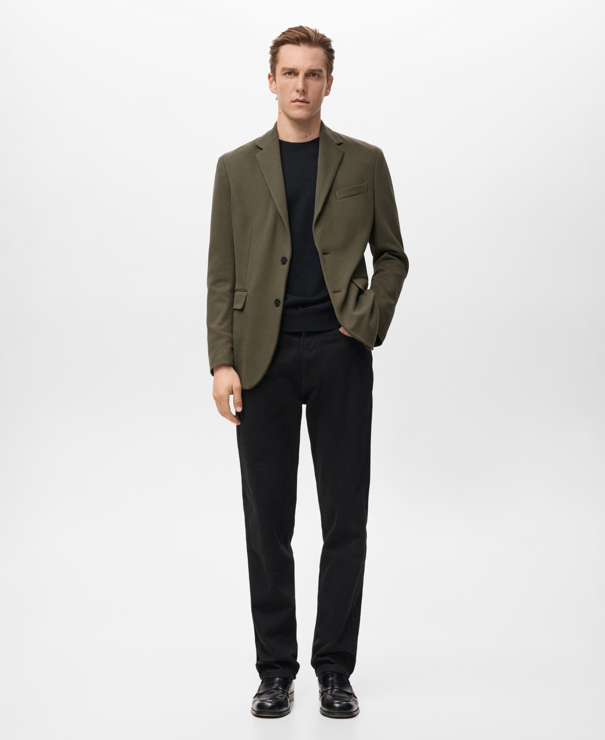 Mango Men's Slim-Fit Textured Jacket