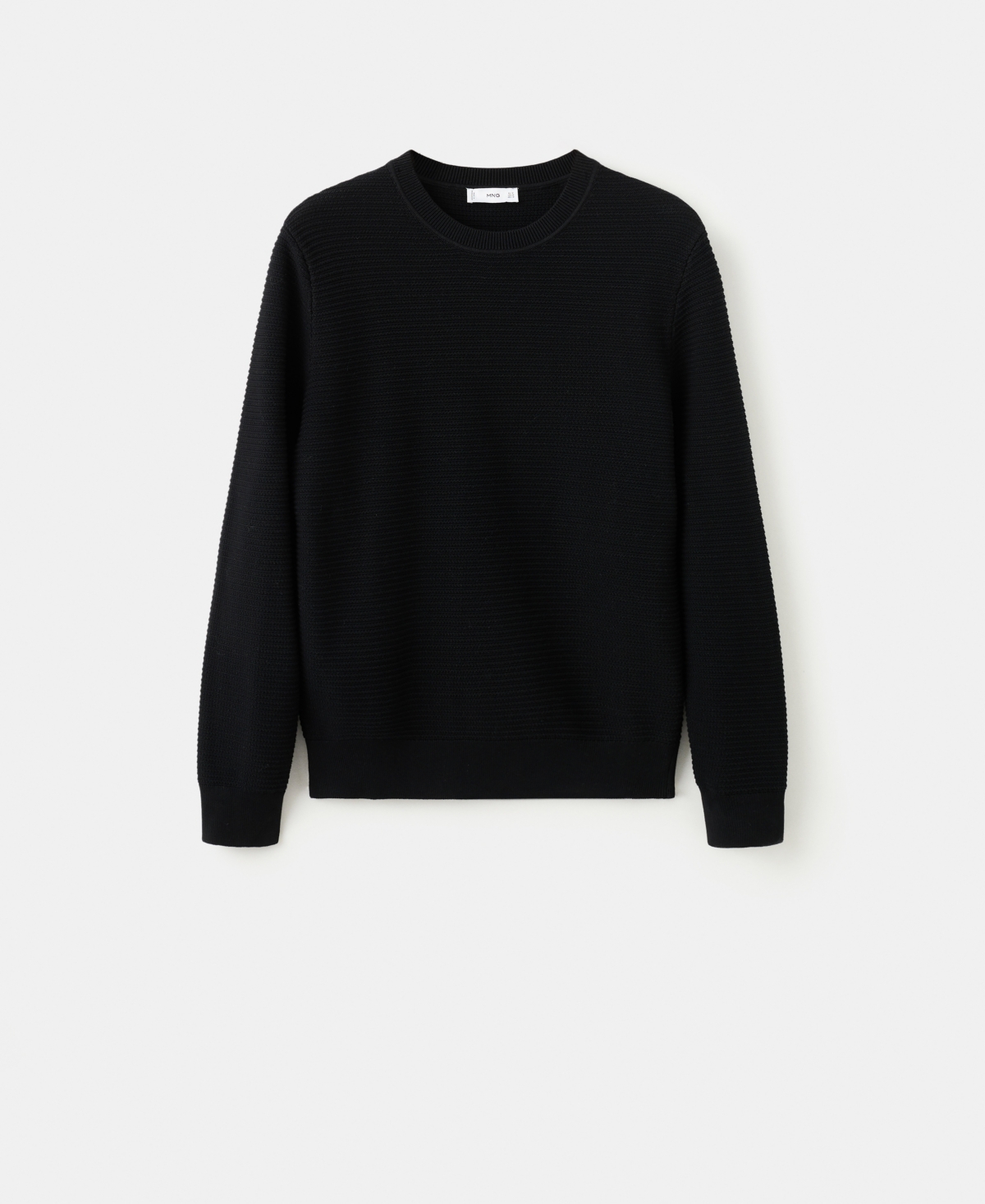 Mango Men's Cotton Braided Sweater