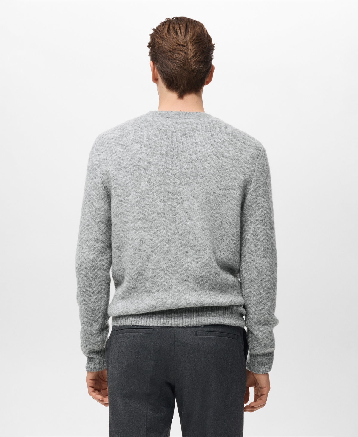 Mango Men's Knit Striped Sweater
