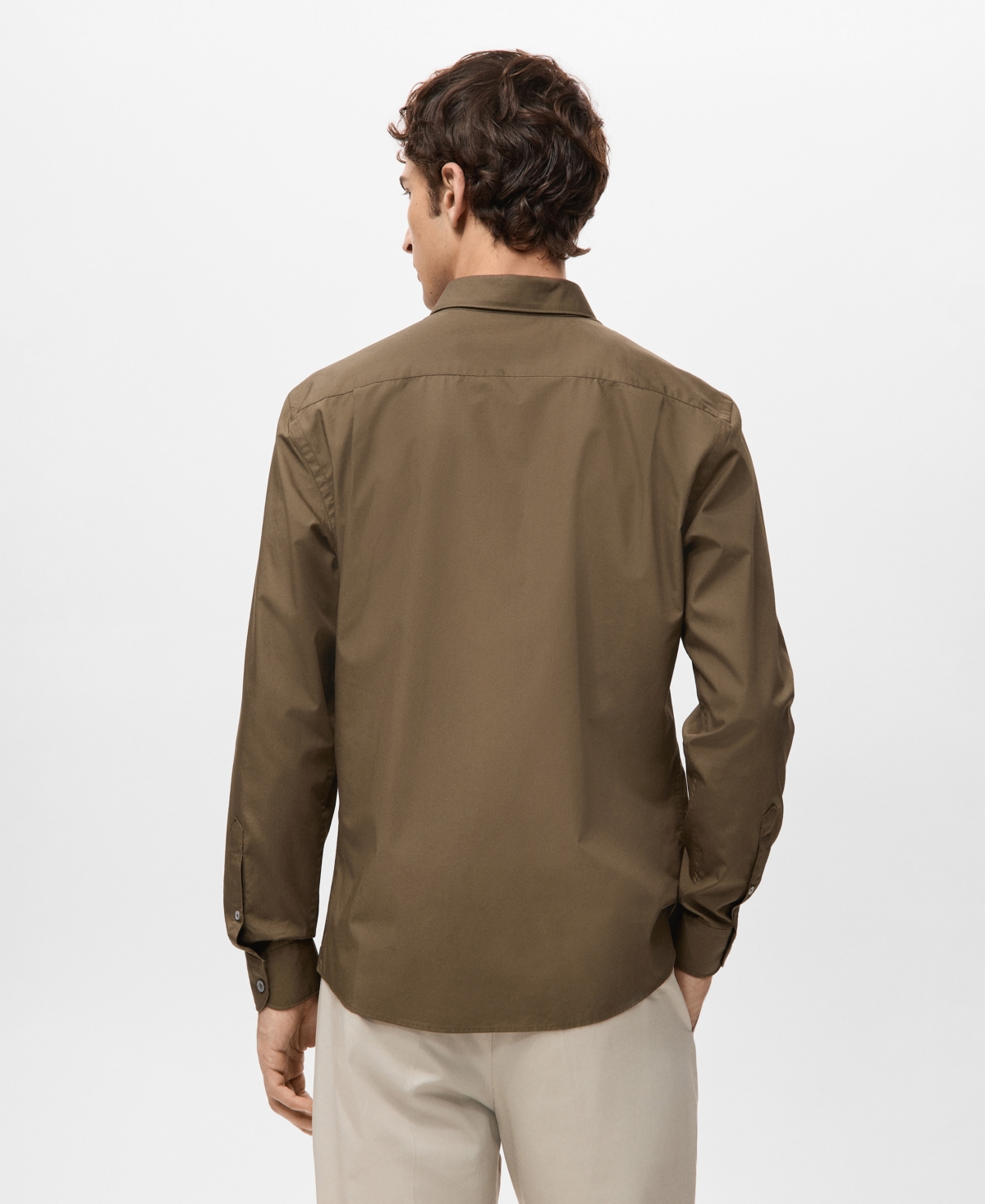 Mango Men's Regular-Fit Cotton Shirt