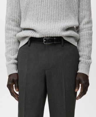 Men's Pleated Slim-Fit Pants