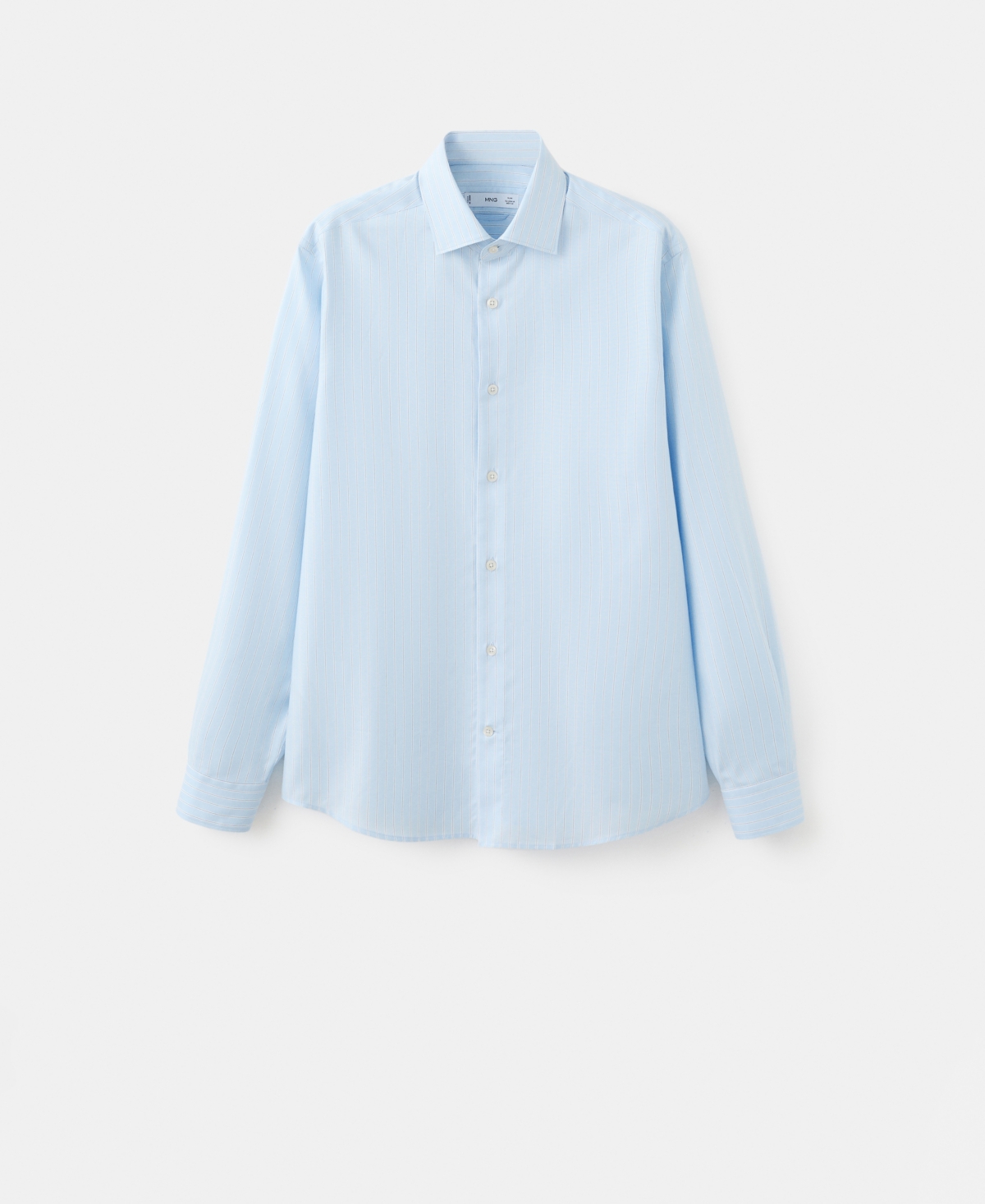 Mango Men's Cotton Slim-Fit Striped Shirt