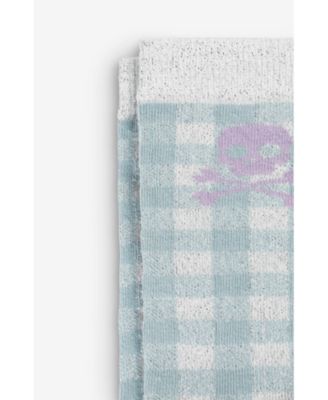 Girls Vichy Lurex Socks