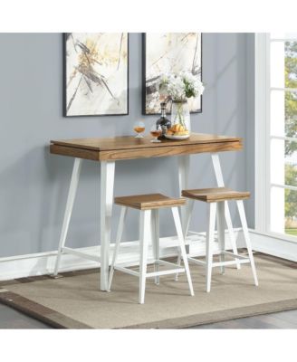 Melba Wood 3-Piece Counter Height Table Set