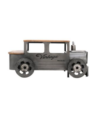 Roadie 41" Vintage Truck Solid Wood and Metal Unique Coffee Table with Storage