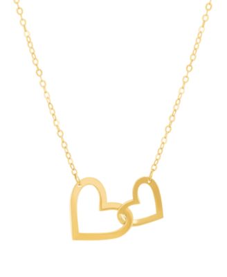 Heart Pendant Necklace in 10k Yellow Gold