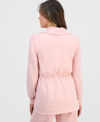 Petite Lux Soft Fleece Anorak Knit Jacket