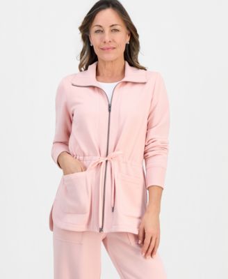Petite Lux Soft Fleece Anorak Knit Jacket