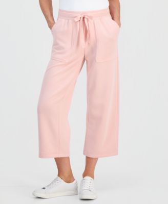 Petite Lux Soft Cropped Wide-Leg Pants