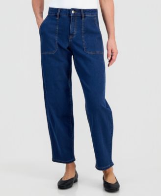 Petite High-Rise Tapered Jeans