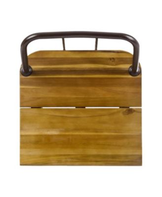 Dione Outdoor Teak Acacia Wood Bar Set