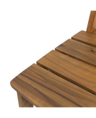 Acacia Wood Bar Stools (Set of 2) - Outdoor/Indoor