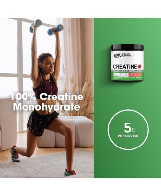 Creatine Monohydrate Plus Powder, Strawberry Peach, 40 Servings